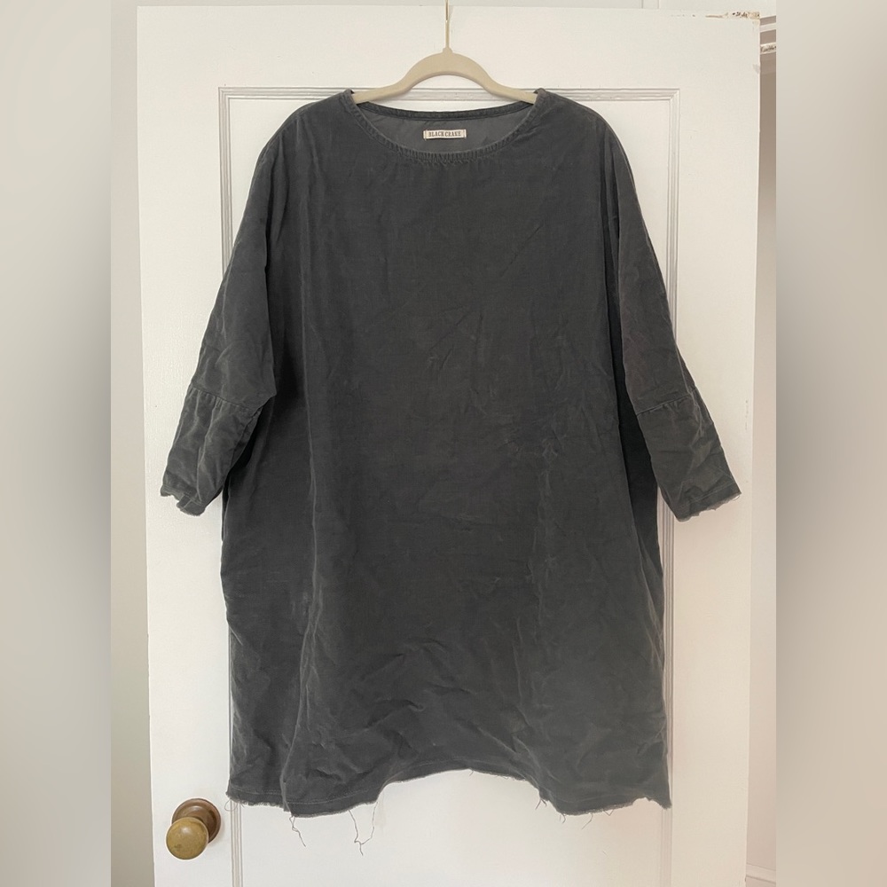 Black Crane Painter Dress
